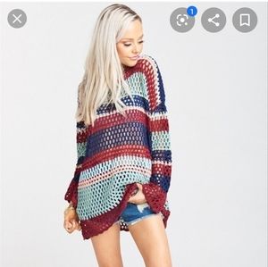 Show Me Your Mumu Sweater Paula Pullover Sunset